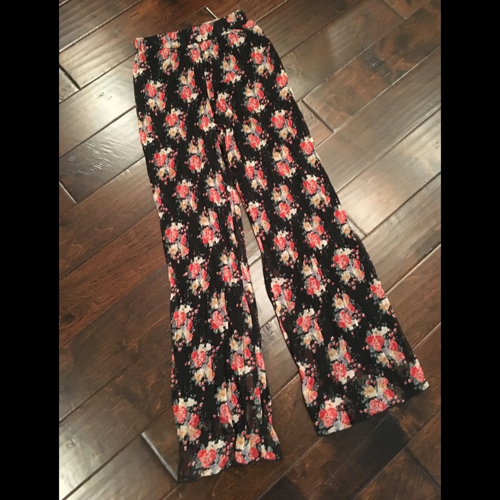 High waisted palazzo pants